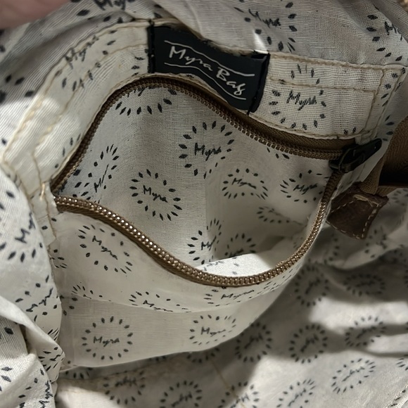 Myra canvas leather trim bag - Picture 10 of 10